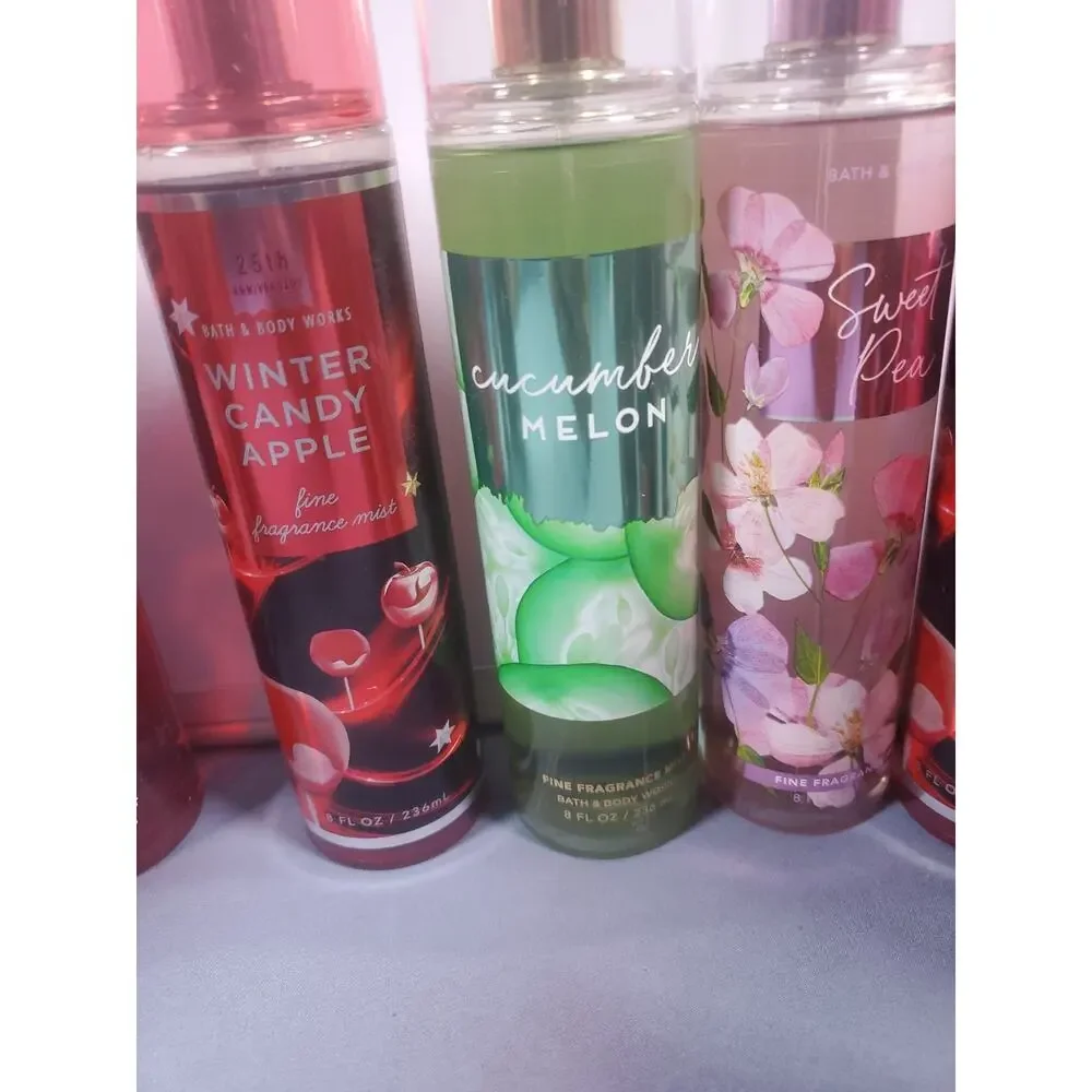 Bath & Body Works Fine Fragrance Mist 8oz Lot of 11 Winter Candy Apple Mixed NEW